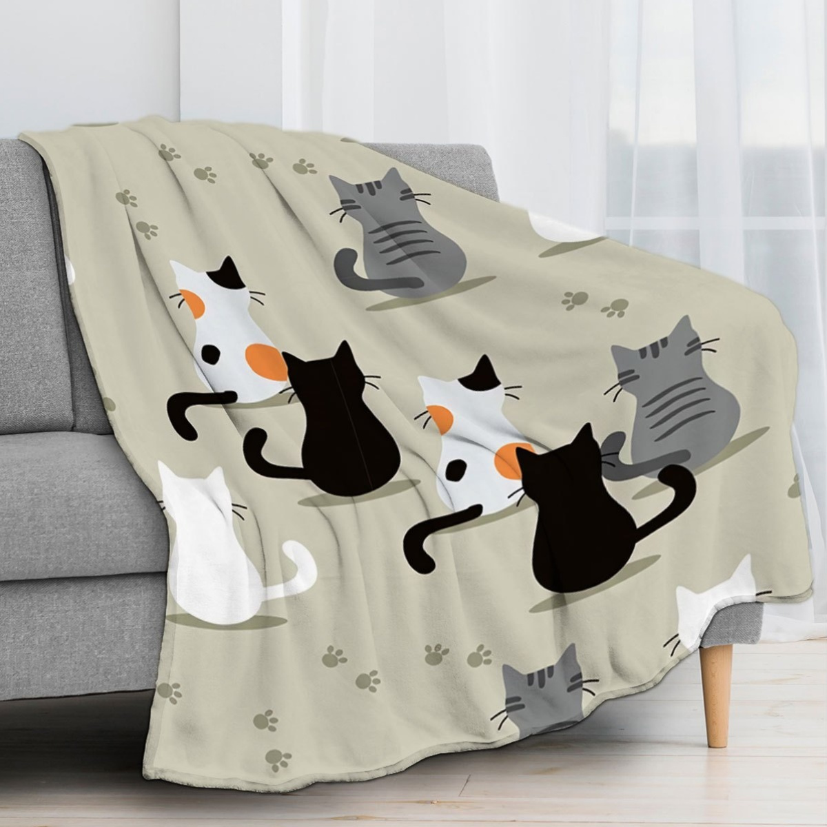 Your Home Textiles - 고양이 무늬 담요로 집에 따뜻함을 더하세요.