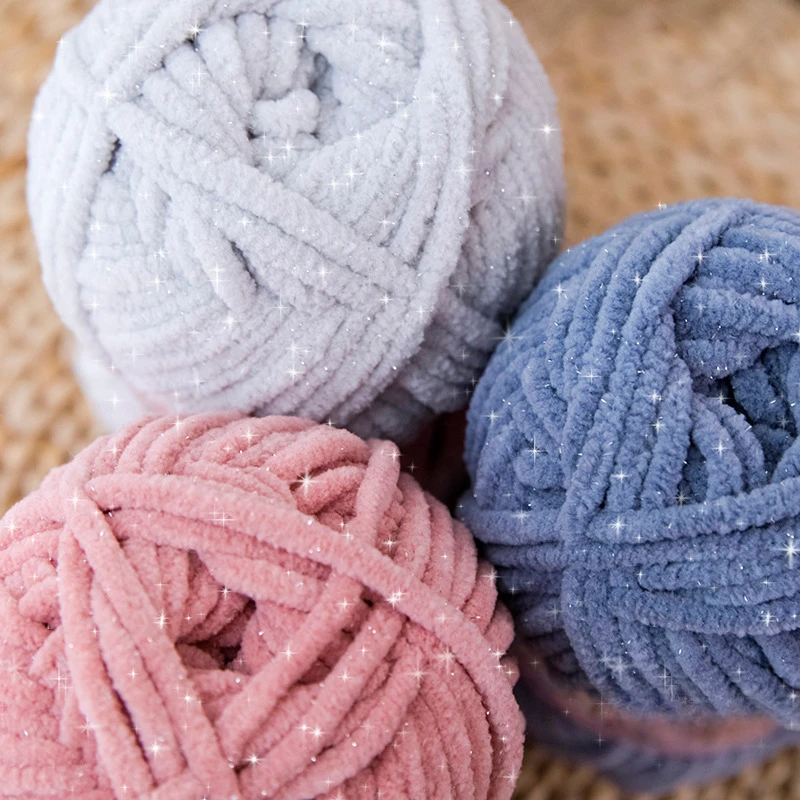 Throw Blanket Chunky Knit - 4.5mm 59M 두꺼운 뜨개질 실, DIY