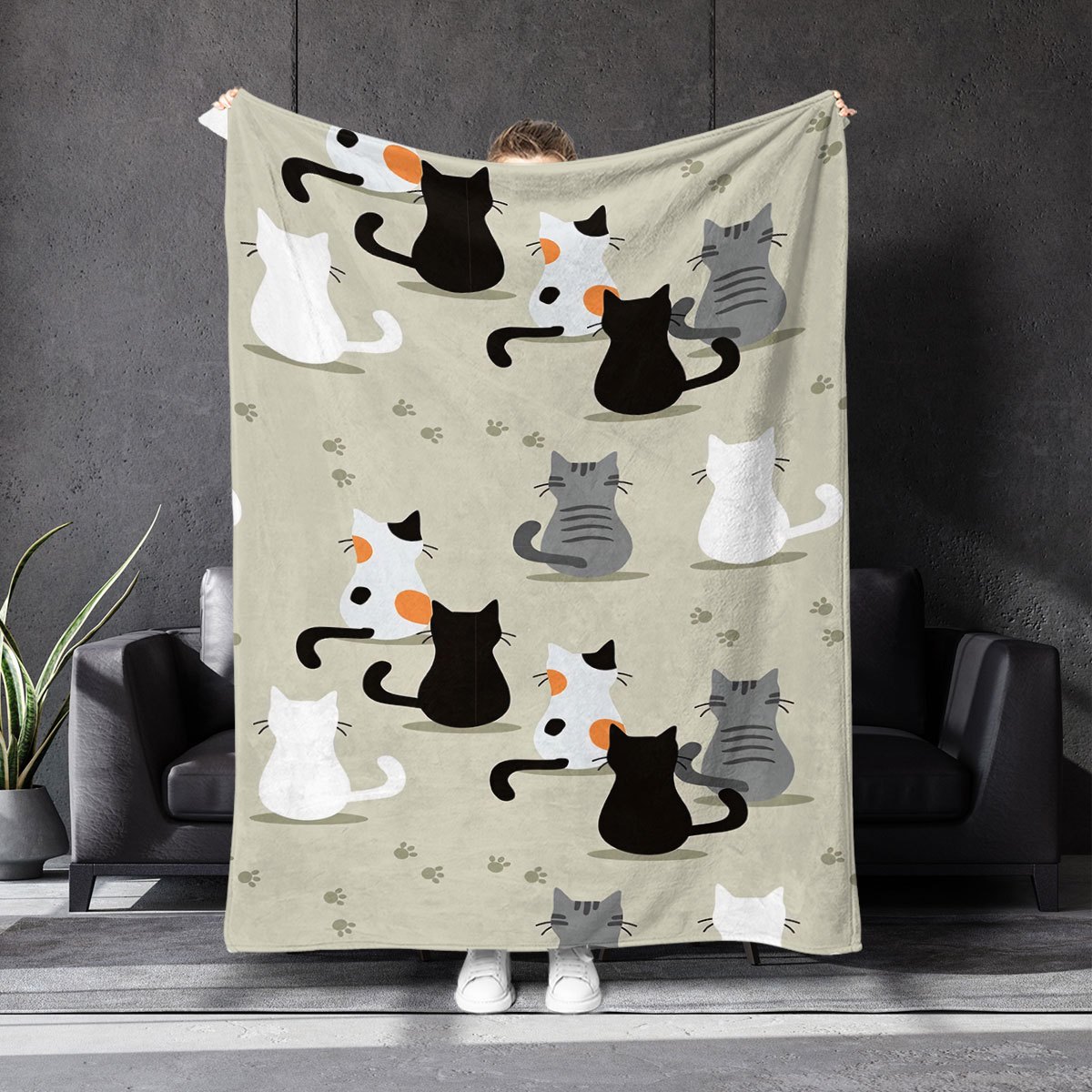 고양이 무늬 담요로 집에 따뜻함을 더하세요. 가족과 친 - Your Home Textiles 리뷰 및 가격
