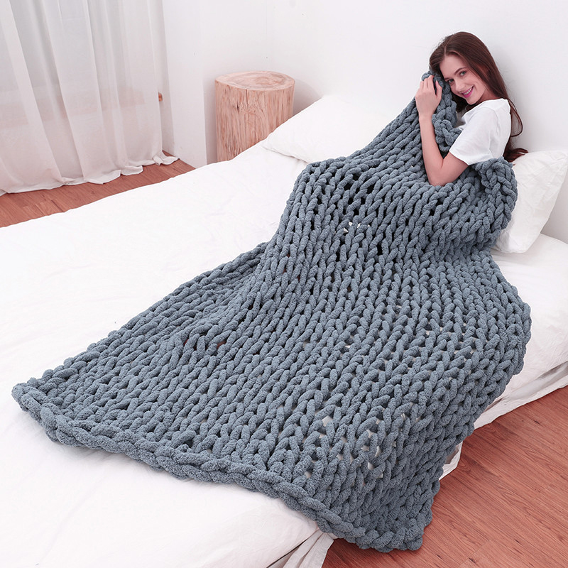 손뜨개 두꺼운 담요 두꺼운 실 메리노 울 볼륨감 있는  - Throw Blanket Chunky Knit 리뷰 및 가격