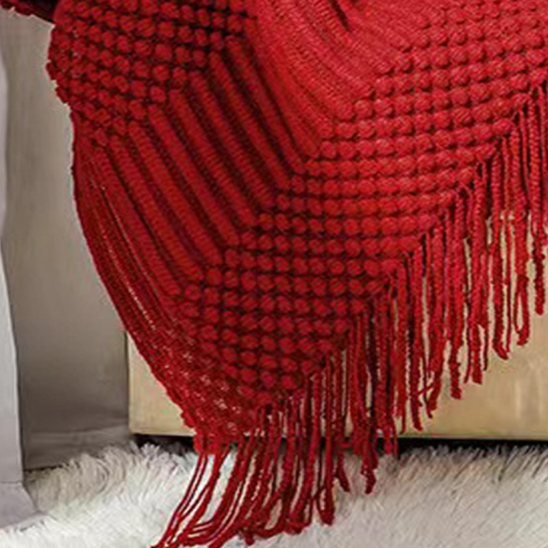 레드 보헤미안 스타일 두꺼운 니트 담요 텍스처드 빈티지 - Throw Blanket Chunky Knit 리뷰 및 가격