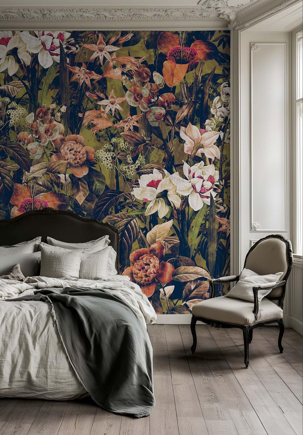 럭셔리 플로럴 태피스트리 침대 배경 벽걸이 패브릭 태피 - Home Textiles Luxury Curtains 리뷰 및 가격