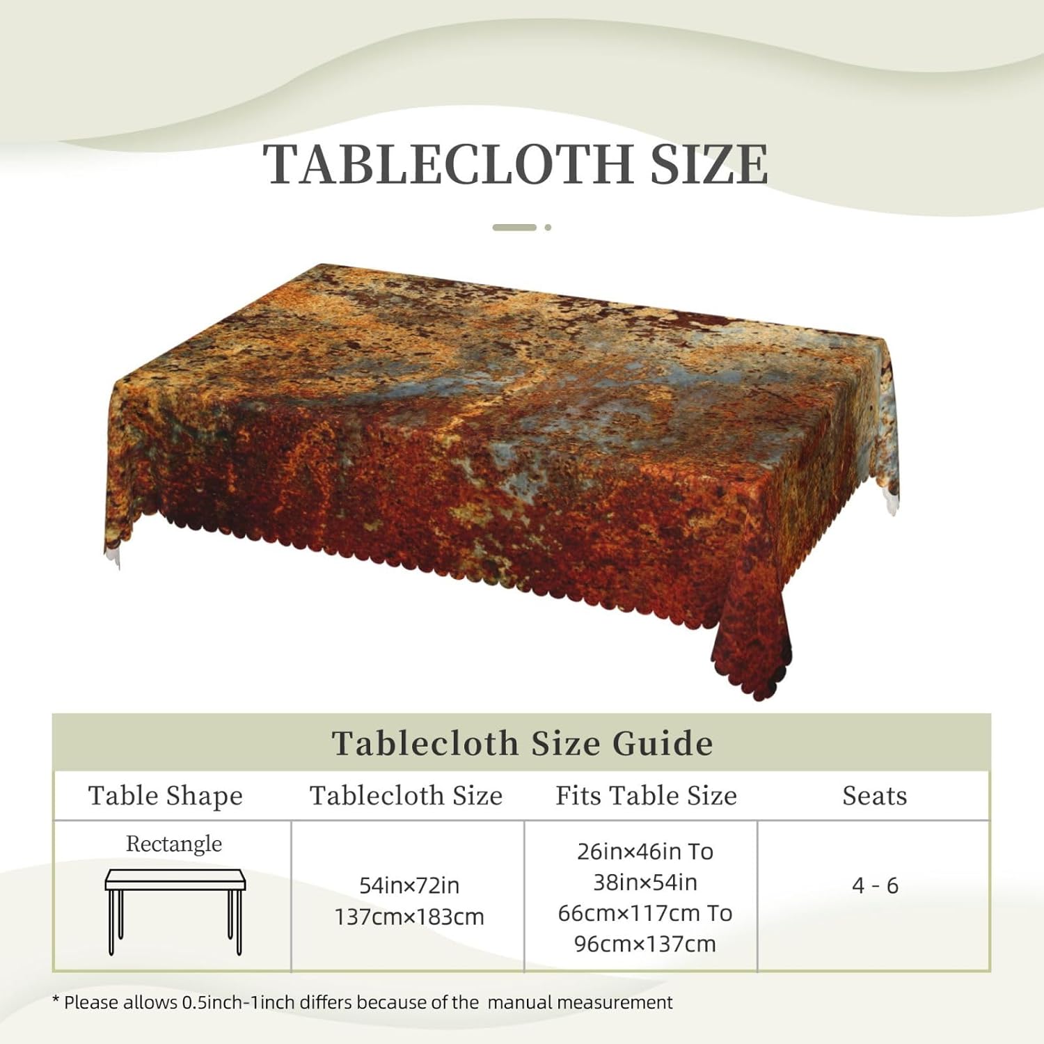 산업용 브라운 러스트 메탈 테이블보 시나몬 코퍼 골드  - Home Textile Industry 리뷰 및 가격