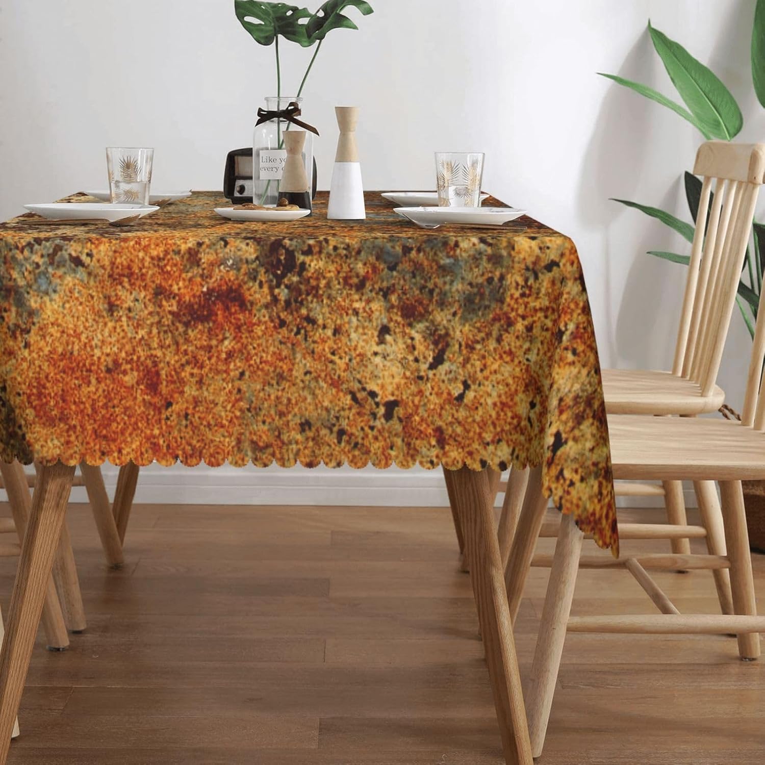 산업용 브라운 러스트 메탈 테이블보 시나몬 코퍼 골드  - Home Textile Industry 리뷰 및 가격