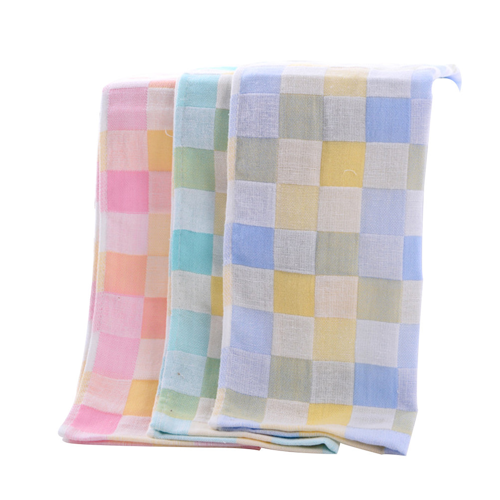 3개입 거즈 면 손수건, 이중 레이어 체크무늬 빠른 건 - Home Textiles In Pakistan 리뷰 및 가격